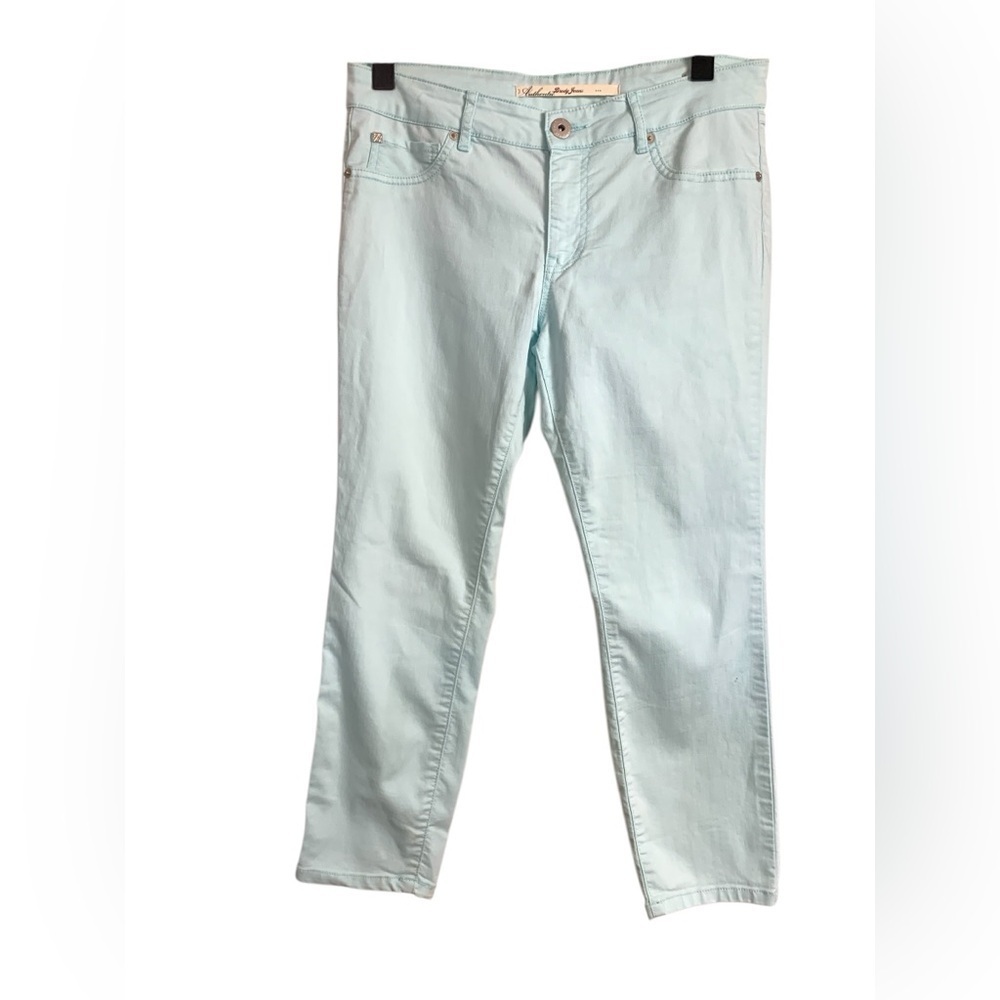 Brody Jeans Vintage Lightweight Cotton, Mid Rise, Light Aqua Colour Jeans
